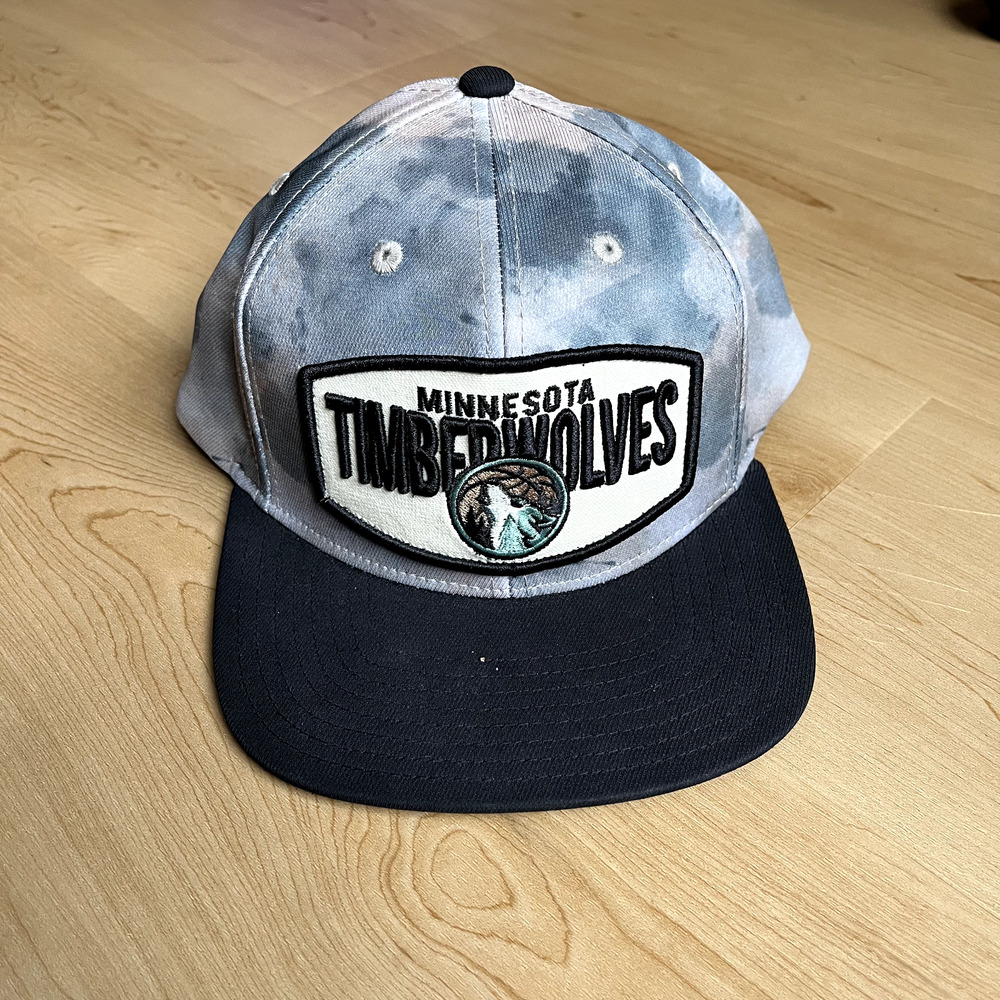 Minnesota Timberwolves Adidas Camo Hat Excellent Condition RARE 2016 REBRAND HAT